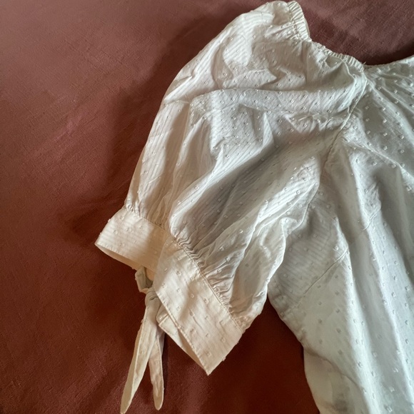 LC Lauren Conrad Cream Puff Sleeve Blouse Sz3X - Picture 2 of 3